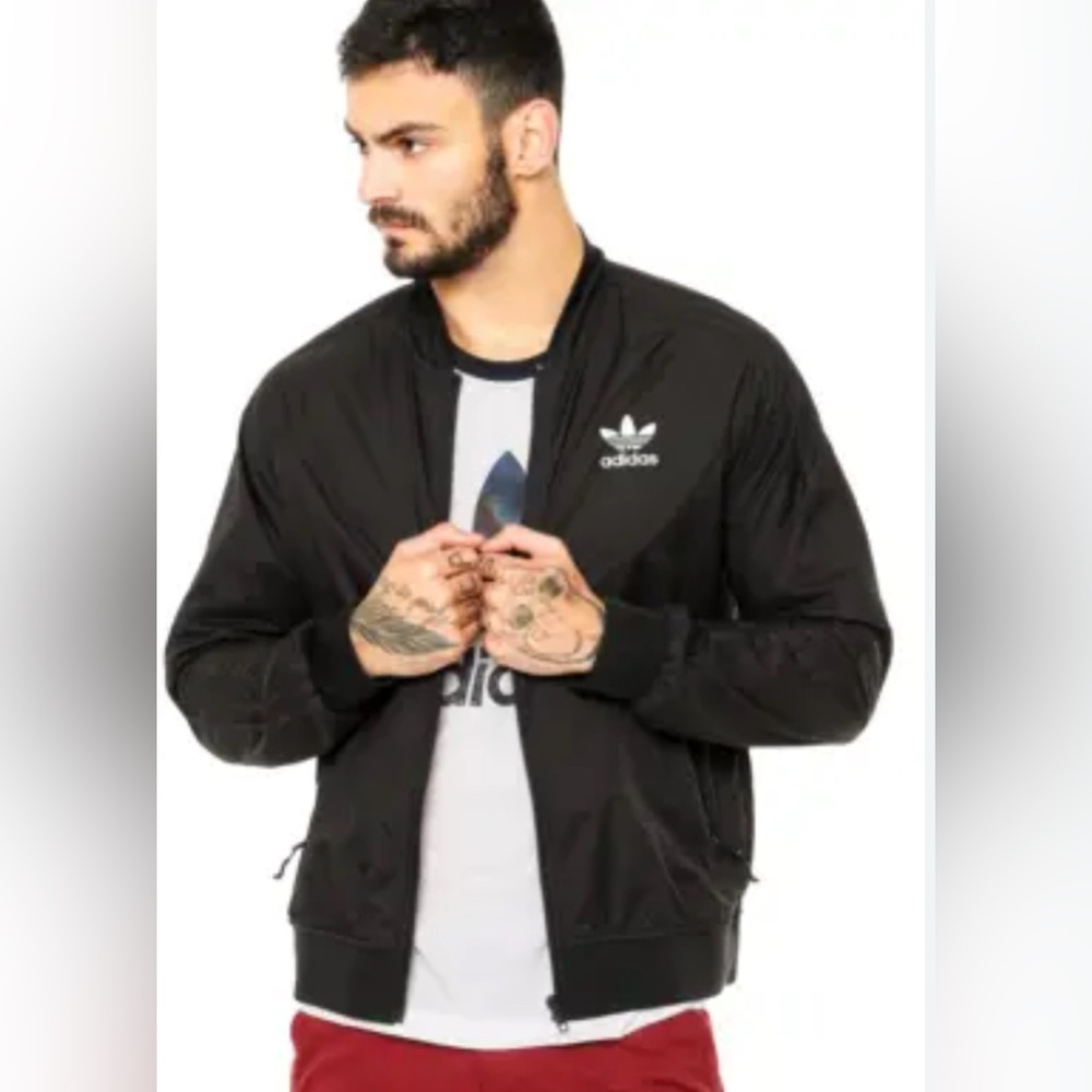 Adidas Originals Men's Superstar bomber Runner Jacket black, Rare - Picture 8 of 8